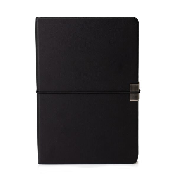 Caderno A5 Couro Sintético Fecho Metalico S92051
