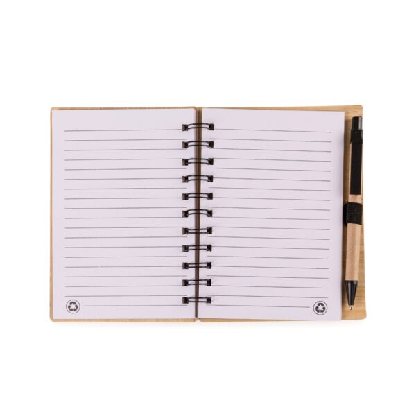 Bloco de Anotações B6 com Caneta Bambu Eco S57731 - Image 2