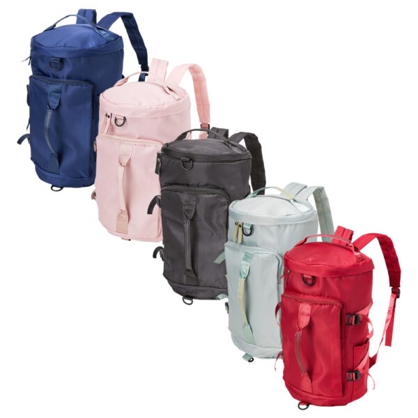 Bolsa Esportiva Poliéster com Bolso Térmico, Bolso Porta Tenis e Molhados S86050 - Image 2