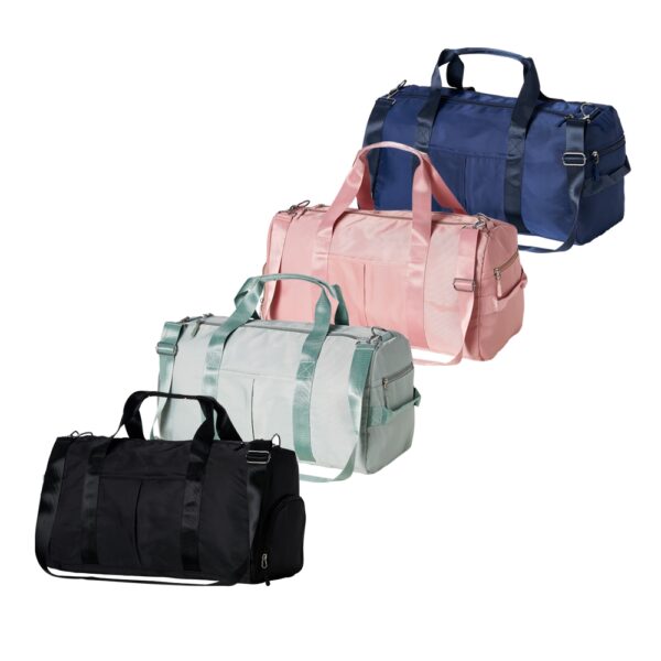 Bolsa Exportiva Poliéster Troley com Bolso Porta Tenis e Molhados S58040