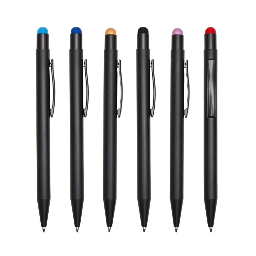 Caneta Metal Touch Screen Clique Colorida touch preto Sb94941 Preta touch colorido S94941Inteira mesma cor Sc94941 - Imagem 2