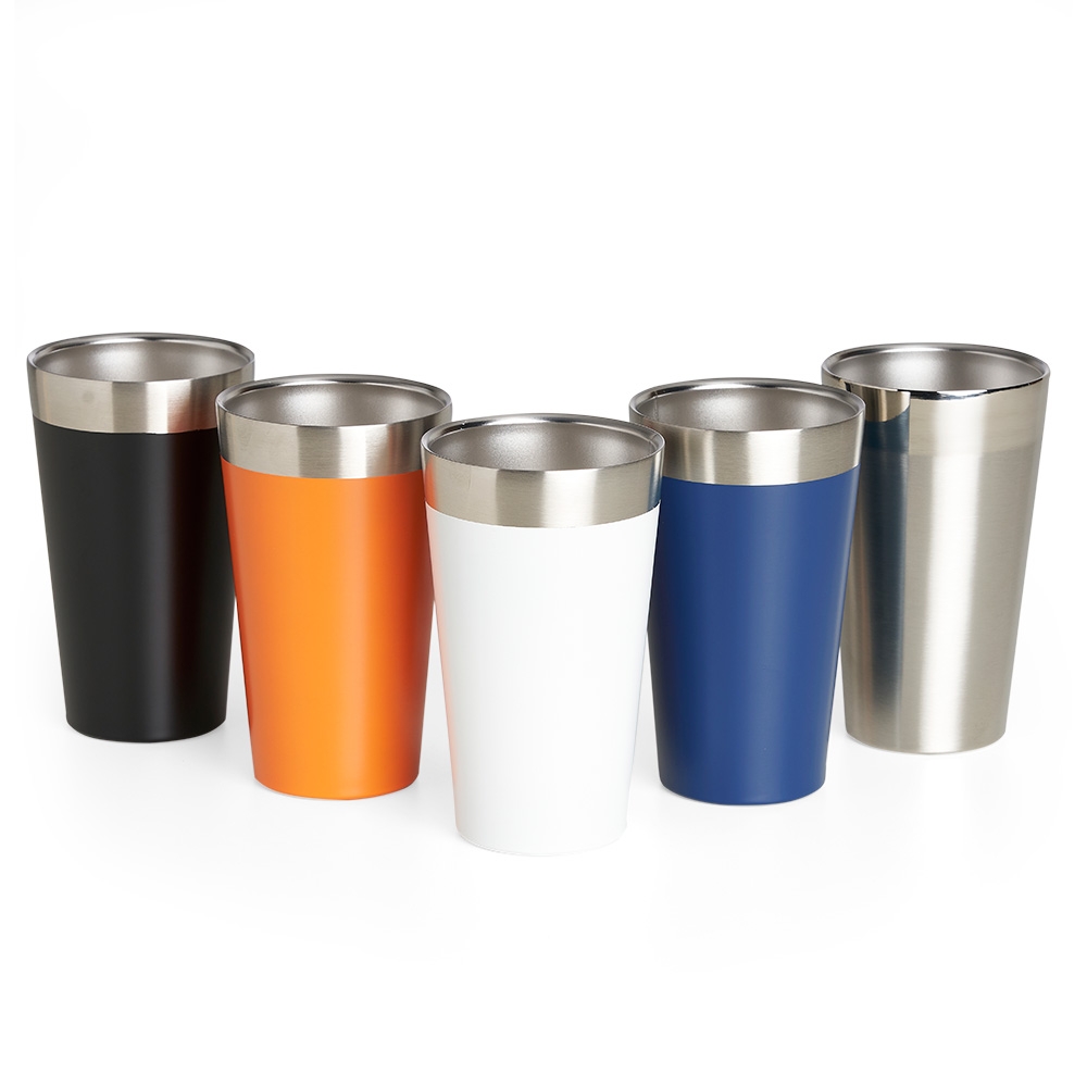 Copo Térmico 473ml Mod Similar Inox Parede Dupla Sem Tampa e com Tampa Acrilica Bucks S08040 Sb08040 - Imagem 9