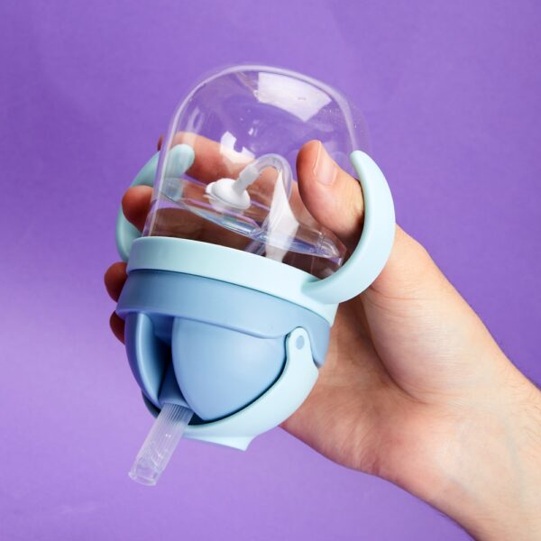 Copo de Transição Infantil Plástico com Canudo 350ml S12120 - Image 3