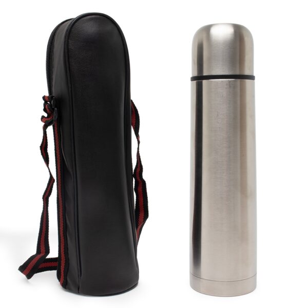 Garrafa Térmica Inox 750ml com Capa Couro Sintetico S71110 - Image 3
