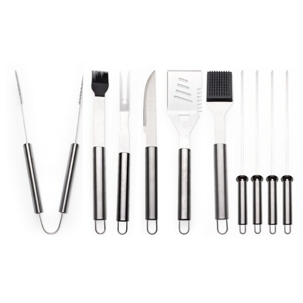 Kit Churrasco 10 Peças Inox com Estojo S64310 - Image 4