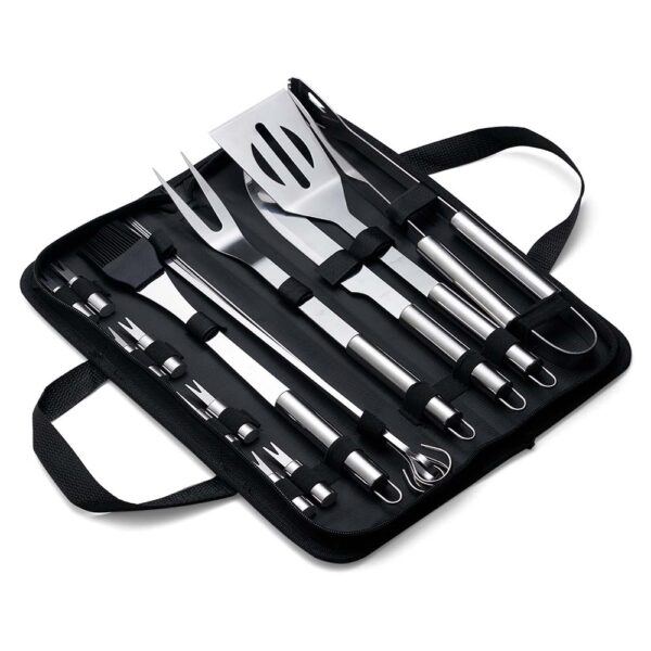 Kit Churrasco 17 Peças Inox com Estojo S60910 - Image 2