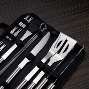 Kit Churrasco 17 Peças Inox com Estojo S60910