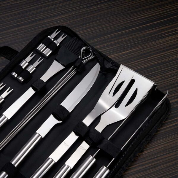 Kit Churrasco 17 Peças Inox com Estojo S60910