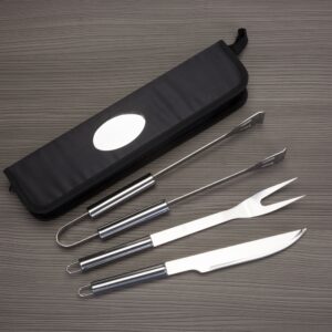 Kit Churrasco 3 Peças Inox com Estojo S64470
