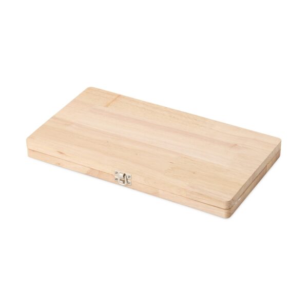 Kit Churrasco 4 Peças Inox e Madeira de Bambu com Estojo S74310 - Image 4