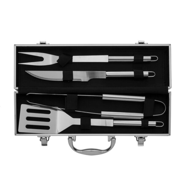 Kit Churrasco 4 Peças Inox com Estojo S44610 - Image 2