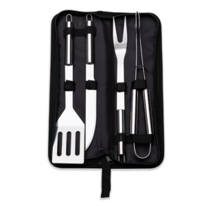 Kit Churrasco 4 Peças Inox com Estojo S44470