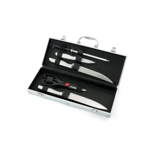Kit Churrasco 5 Peças Inox com Estojo S54310