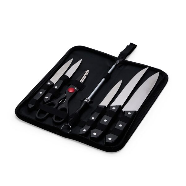 Kit Churrasco 7 Peças Inox com Estojo S69080 