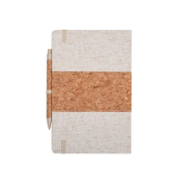 Conjunto Executivo Caderno Moleskine A5 Linho e Caneta Cortiça e Palha de Trigo com Estojo Presente S59080 - Image 4