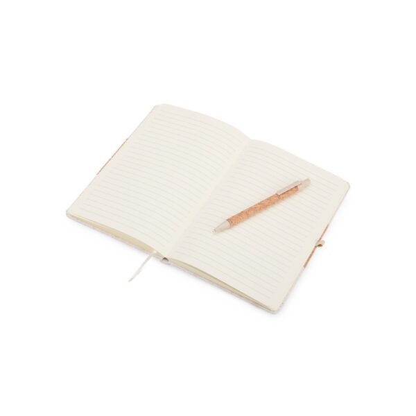 Conjunto Executivo Caderno Moleskine A5 Linho e Caneta Cortiça e Palha de Trigo com Estojo Presente S59080 - Image 5