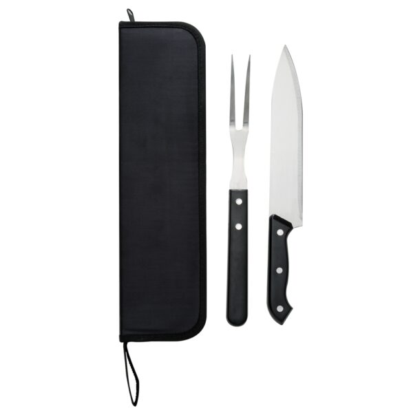 Kit Churrasco 2 Peças Inox e Madeira Bambu com Estojo S74470 - Image 4
