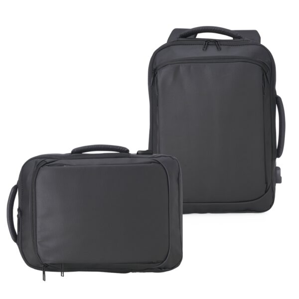 Mochila Pasta Notebook USB Troley Couro Sintético S10910