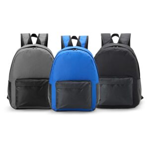 Mochila Notebook de Nylon  e Couro Sintetico S14080