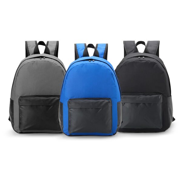 Mochila Notebook de Nylon  e Couro Sintetico S14080