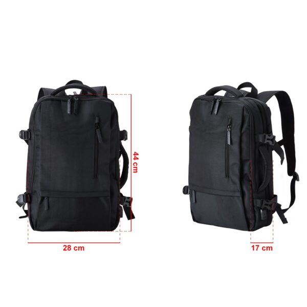 Mochila Pasta Notebook USB Troley de Nylon S90050 - Image 9