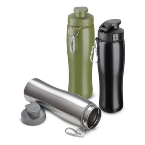 Garrafa Squeeze 750ml Inox com Mosquetão 30231