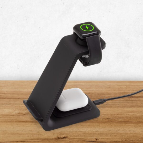 Base de Carregamento Celular, Iwatch e Fones por Indução 3 em 1 S36040 - Image 2