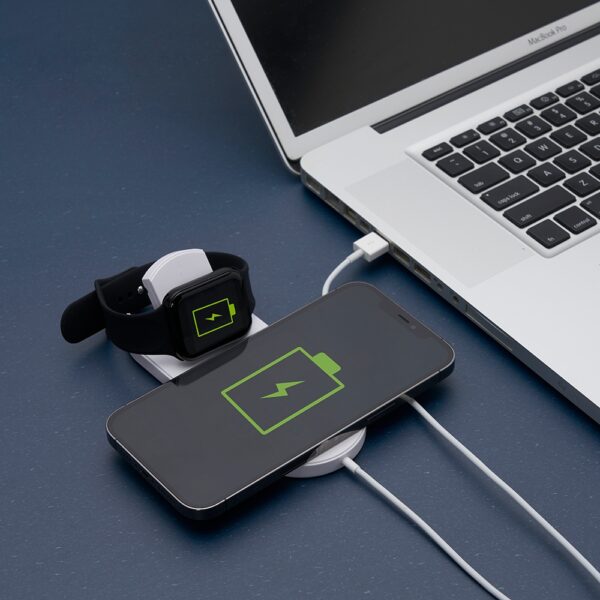 Base de Carregamento USB Celular, Iwatch por Indução 2 em 1 S35040