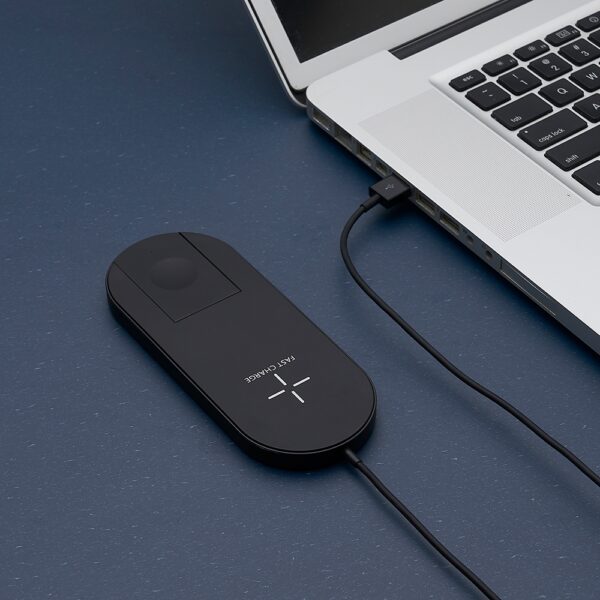 Base de Carregamento USB Celular, Iwatch por Indução 2 em 1 S35040 - Image 3