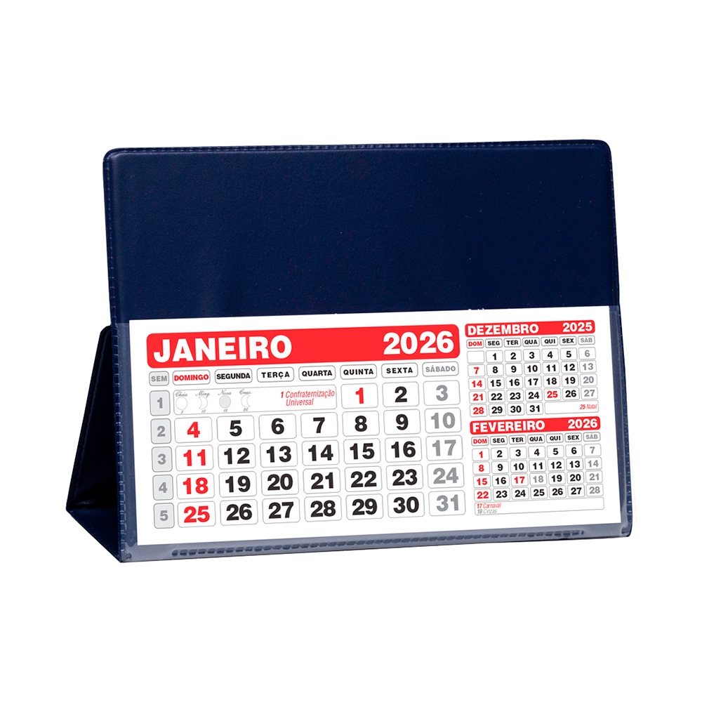 Calendário Mensal Anual de Mesa em PVC S75621 S85621 - Imagem 2