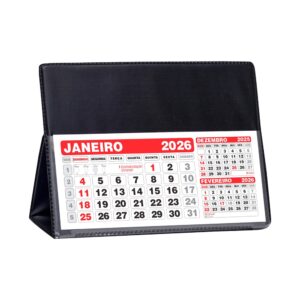Calendário Mensal Anual de Mesa em PVC S75621 S85621