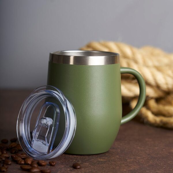 Caneca Térmica Inox 350ml Tampa Acrílica com Bocal e Trava de Segurança S18040 - Image 2