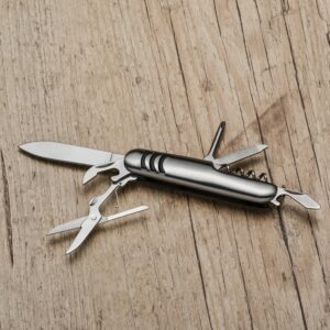 Canivete 9 Funções em Aço com Bainha em Nylon S75760