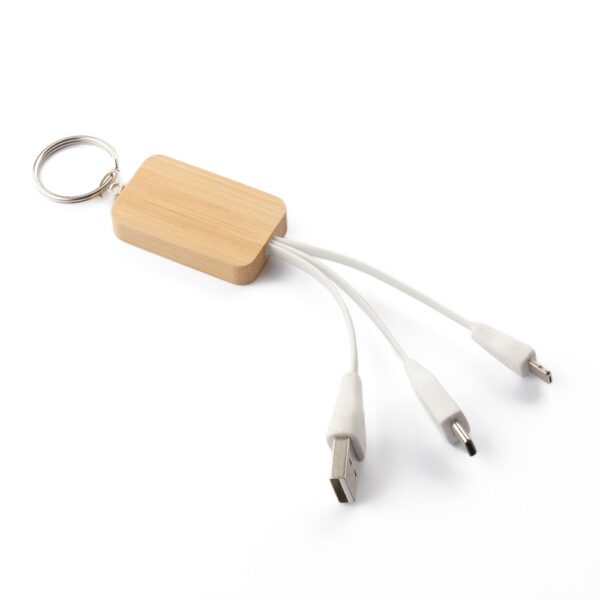 Chaveiro com Cabo USB Retrátil 3 em 1 Celular S33841  - Image 2