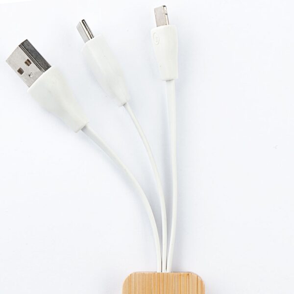 Chaveiro com Cabo USB Retrátil 3 em 1 Celular S33841  - Image 3