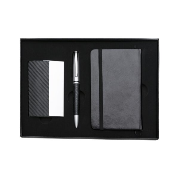 Conjunto Executivo Caderno Moleskine A6, Caneta Metal, Porta Cartão Couro Sintético e Estojo Presente S89901 - Image 2
