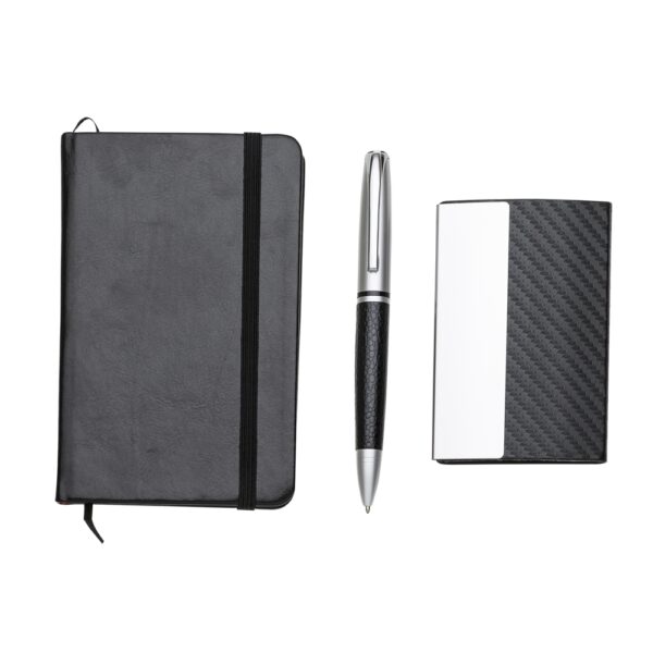 Conjunto Executivo Caderno Moleskine A6, Caneta Metal, Porta Cartão Couro Sintético e Estojo Presente S89901 - Image 4