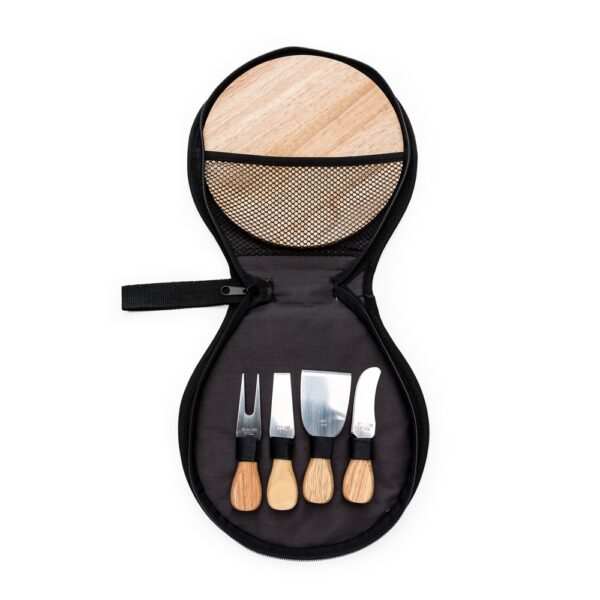 Kit Queijos e Frios 5 Peças Madeira de Bambu e Inox S22221 - Image 3
