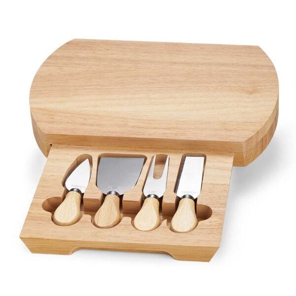 Kit Queijos e Frios 5 Peças Madeira de Bambu e Inox S12250 - Image 6