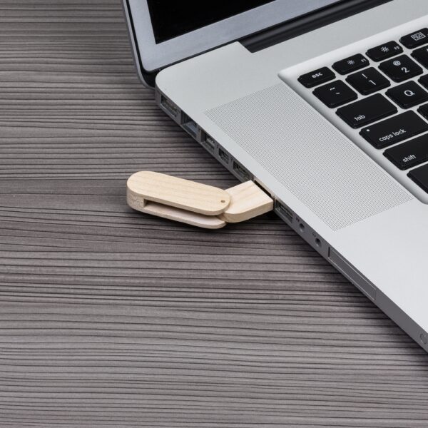 Pen Drive Giratório Bambu 4/8/16/32GB S330