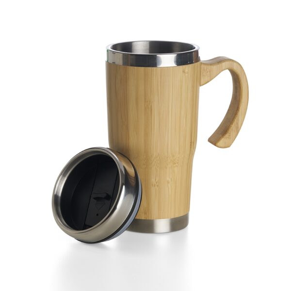 Caneca Inox e Bambu 500ml S34681 - Image 4