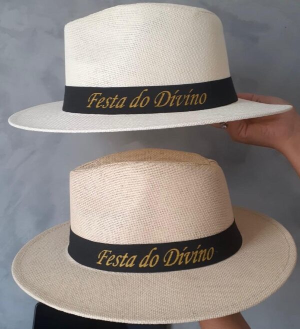 Chapéu Agro Panamá Vintage Palha Shantung Aba Larga Casual e Versátil Schapeu - Image 3