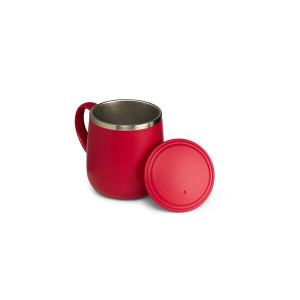 Caneca Inox Parede Dupla 370ml Tampa Plástica Antiderrapante S16781 - Image 2
