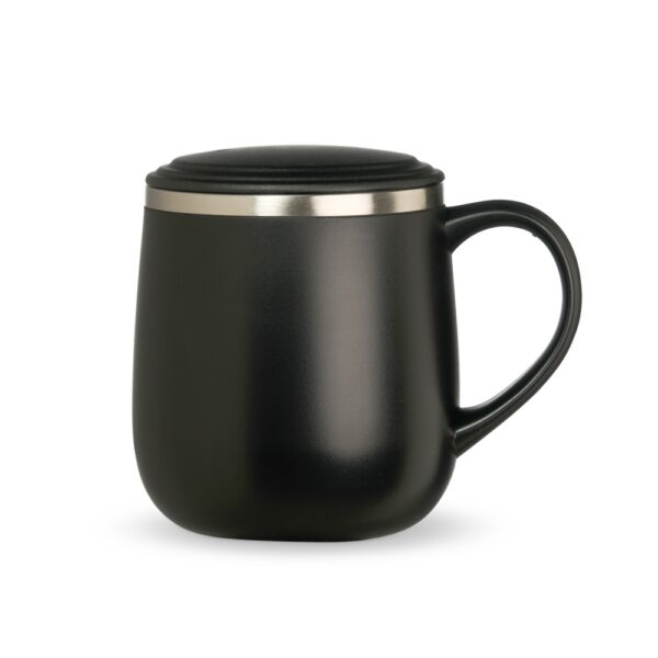 Caneca Inox Parede Dupla 370ml Tampa Plástica Antiderrapante S16781 - Image 6