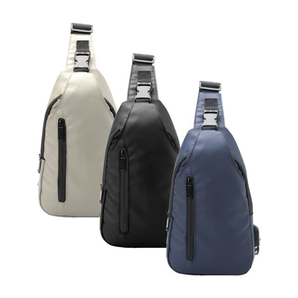 Bolsa/Mochila de Ombro USB 6L Couro Sintético S39180