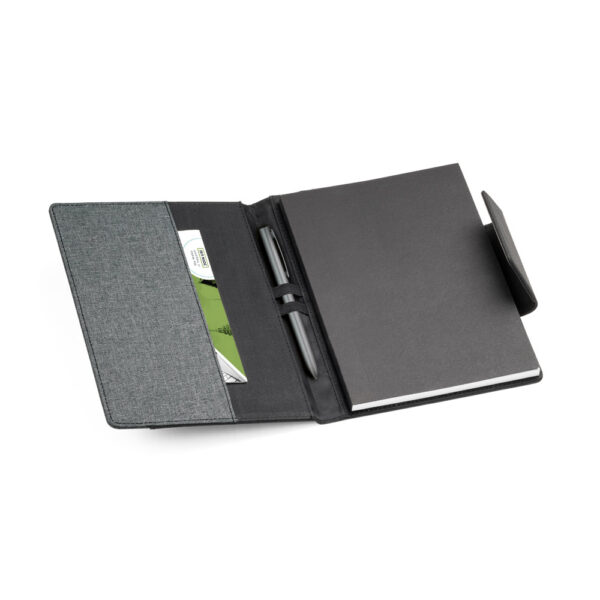 Conjunto Executivo Caderno Moleskine A5 e Capa em Couro Sintético e Tecido com Embalagem Sg88735 - Image 3