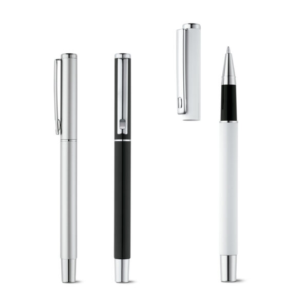 Caneta Executiva Roller Aluminio Escrita Preta Sg55118