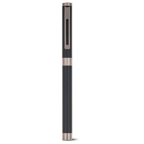 Caneta Executiva Luxo Roller Metal Preto Mate Escrita Preto Estojo Presente Sg70219 - Image 5
