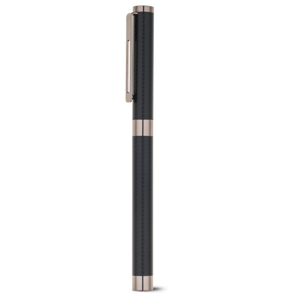 Caneta Executiva Luxo Roller Metal Preto Mate Escrita Preto Estojo Presente Sg70219 - Image 2