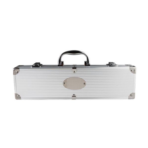 Kit Churrasco 3 peças Aço Inox Maleta de Aluminio S95720 - Image 6